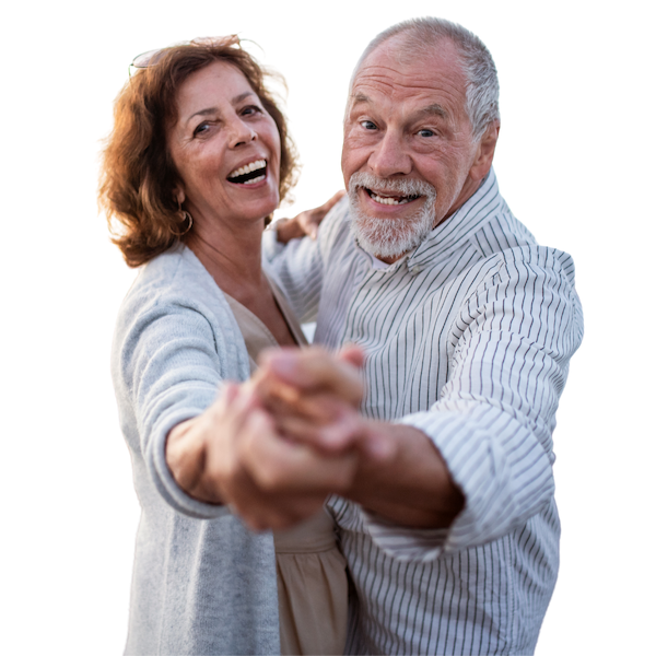 Happy Senior Couple Dancing in Hughesville, MD